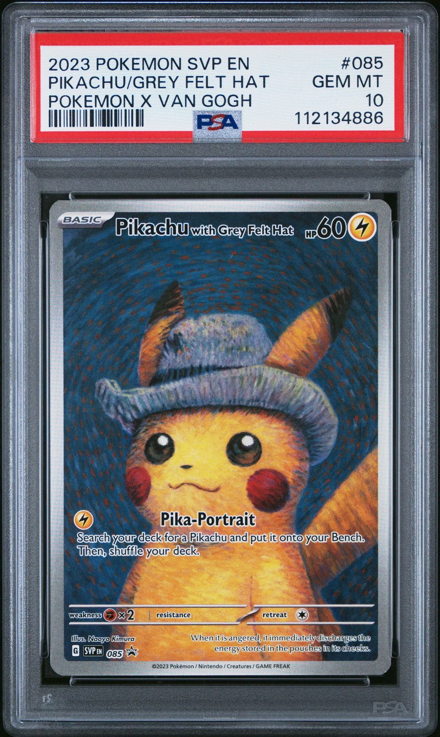 Pikachu/Grey Felt Hat