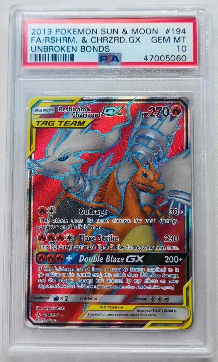 Reshiram & Charizard GX