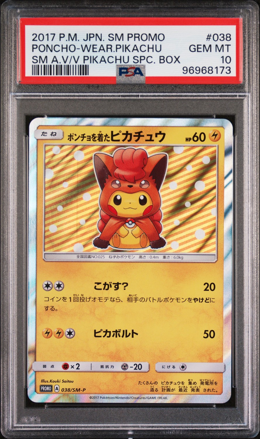 Poncho-Wear Pikachu