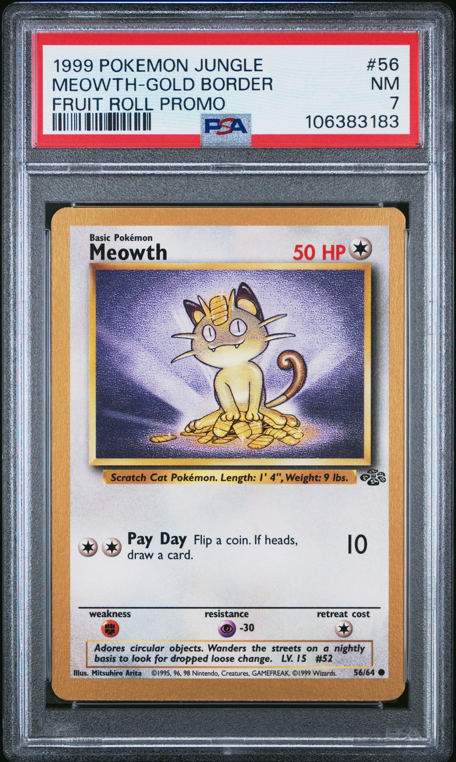 Meowth-Gold Border