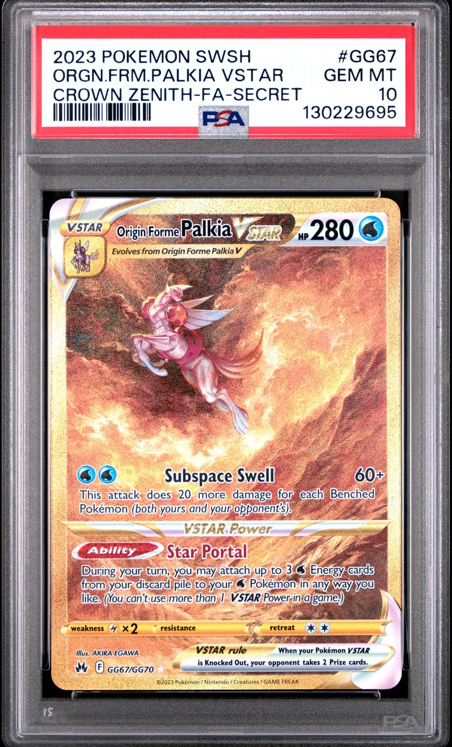 Origin Forme Palkia VSTAR