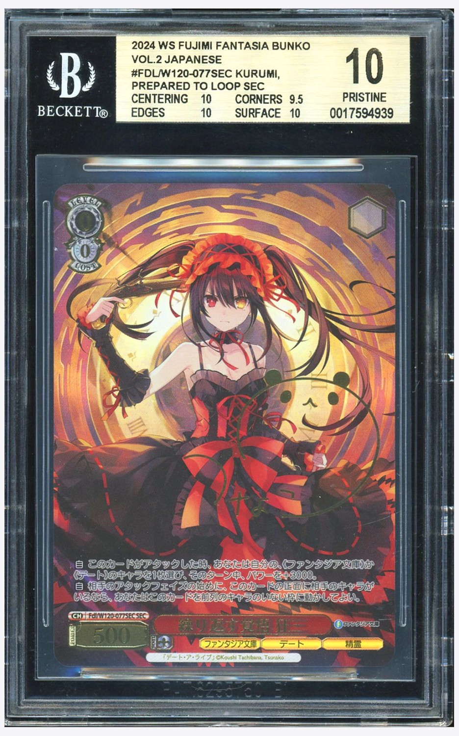 Kurumi, Prepared to Loop SEC