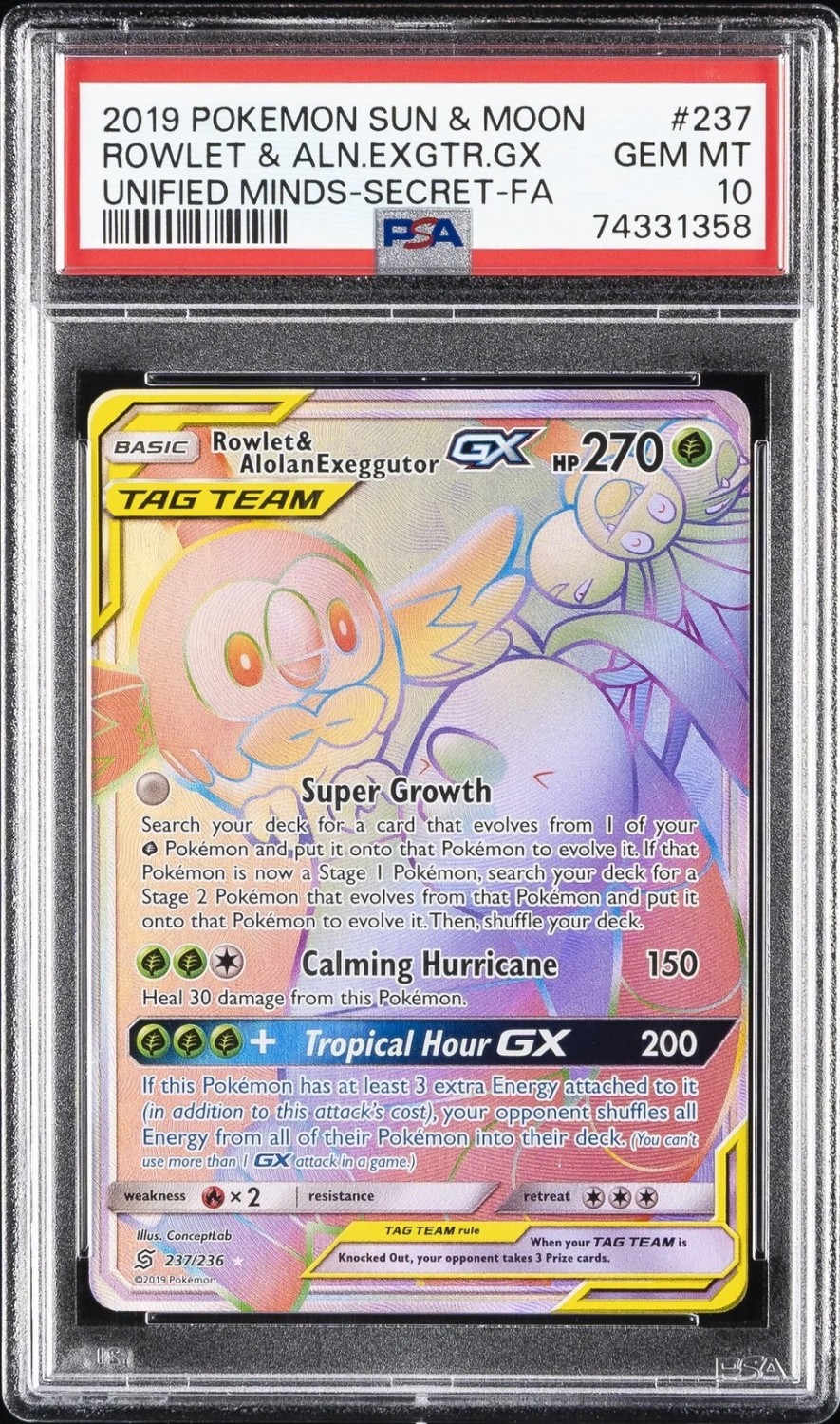 Rowlet & Alolan Exeggcutor GX