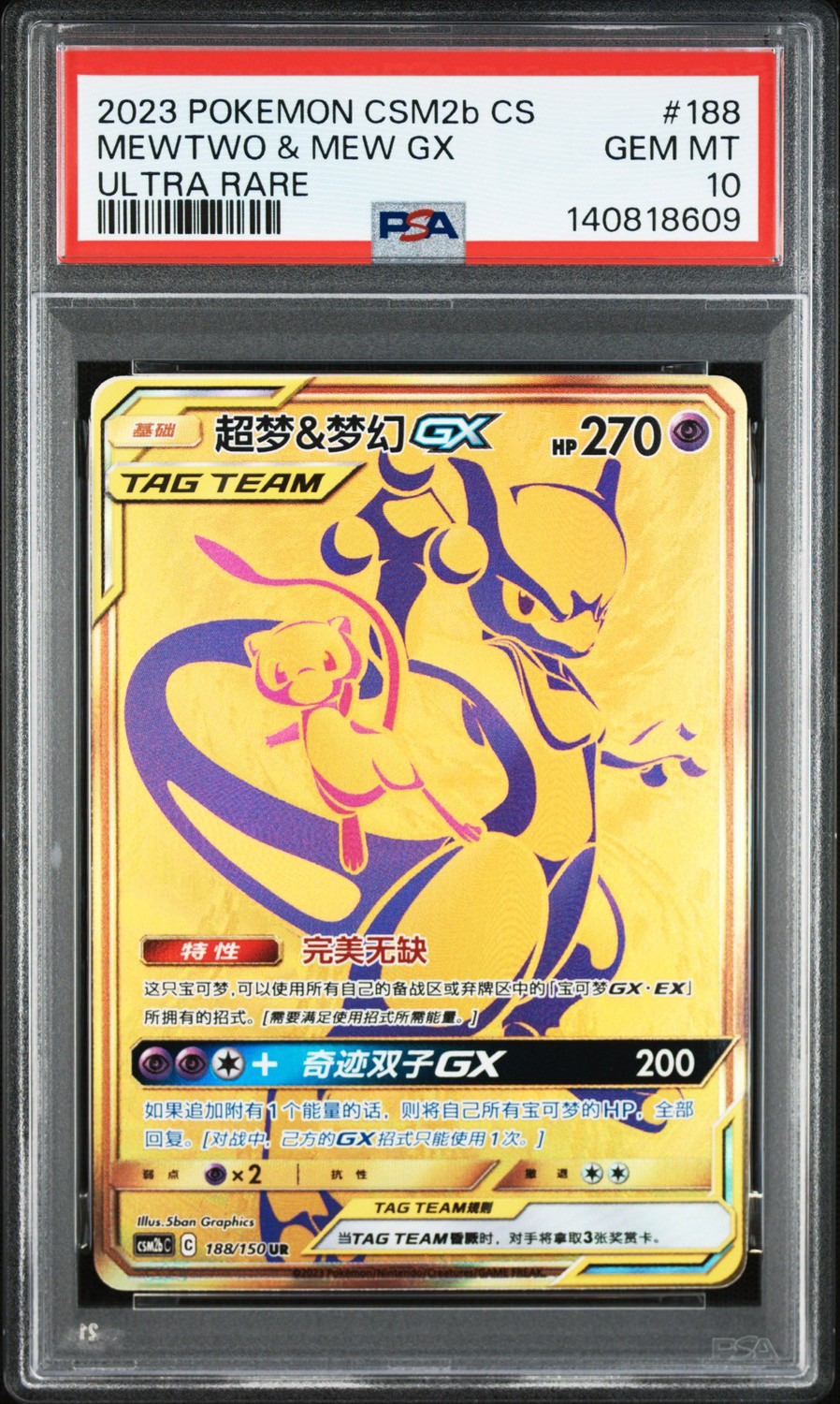 Mewtwo & Mew GX