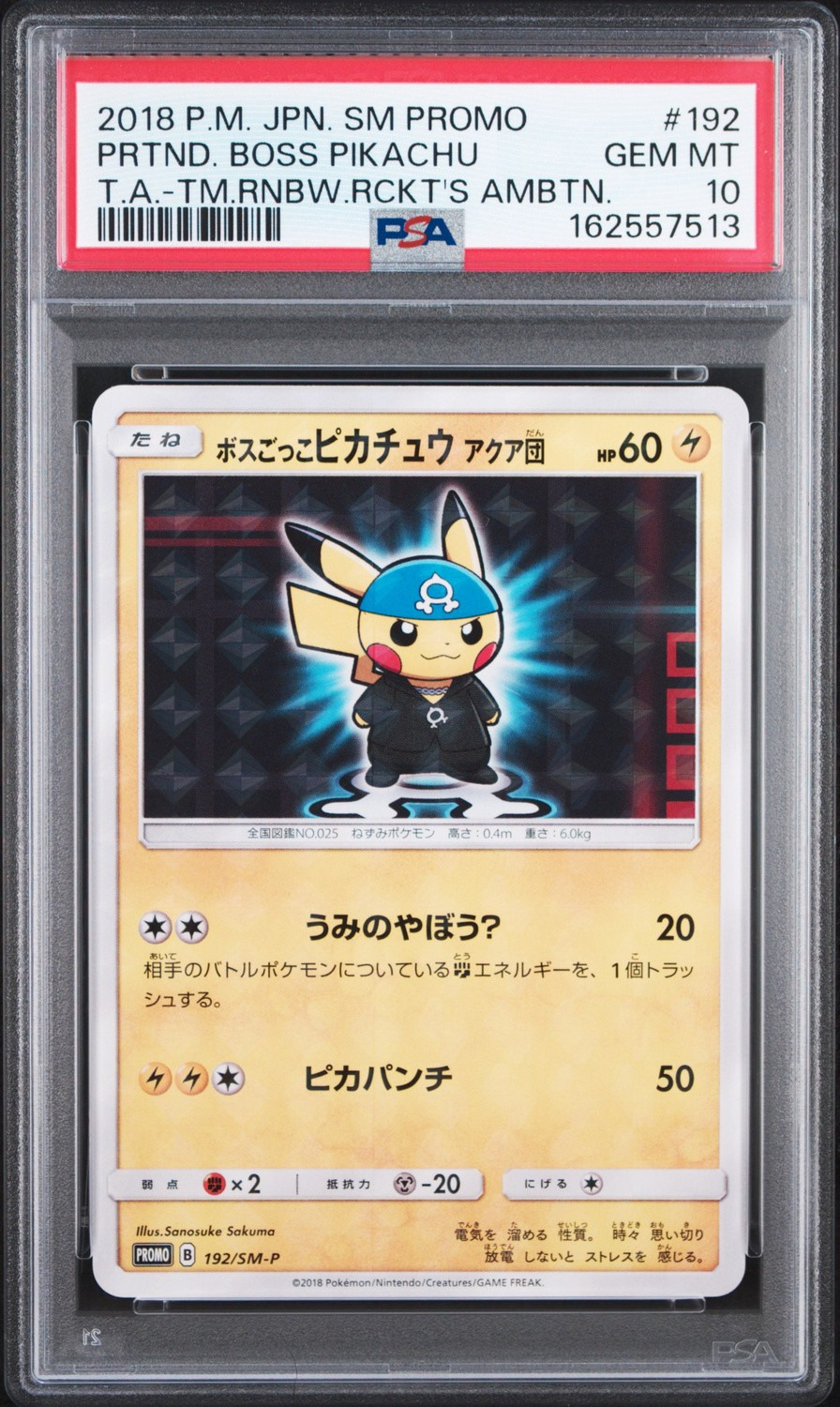 Pretend Boss Pikachu Team Aqua