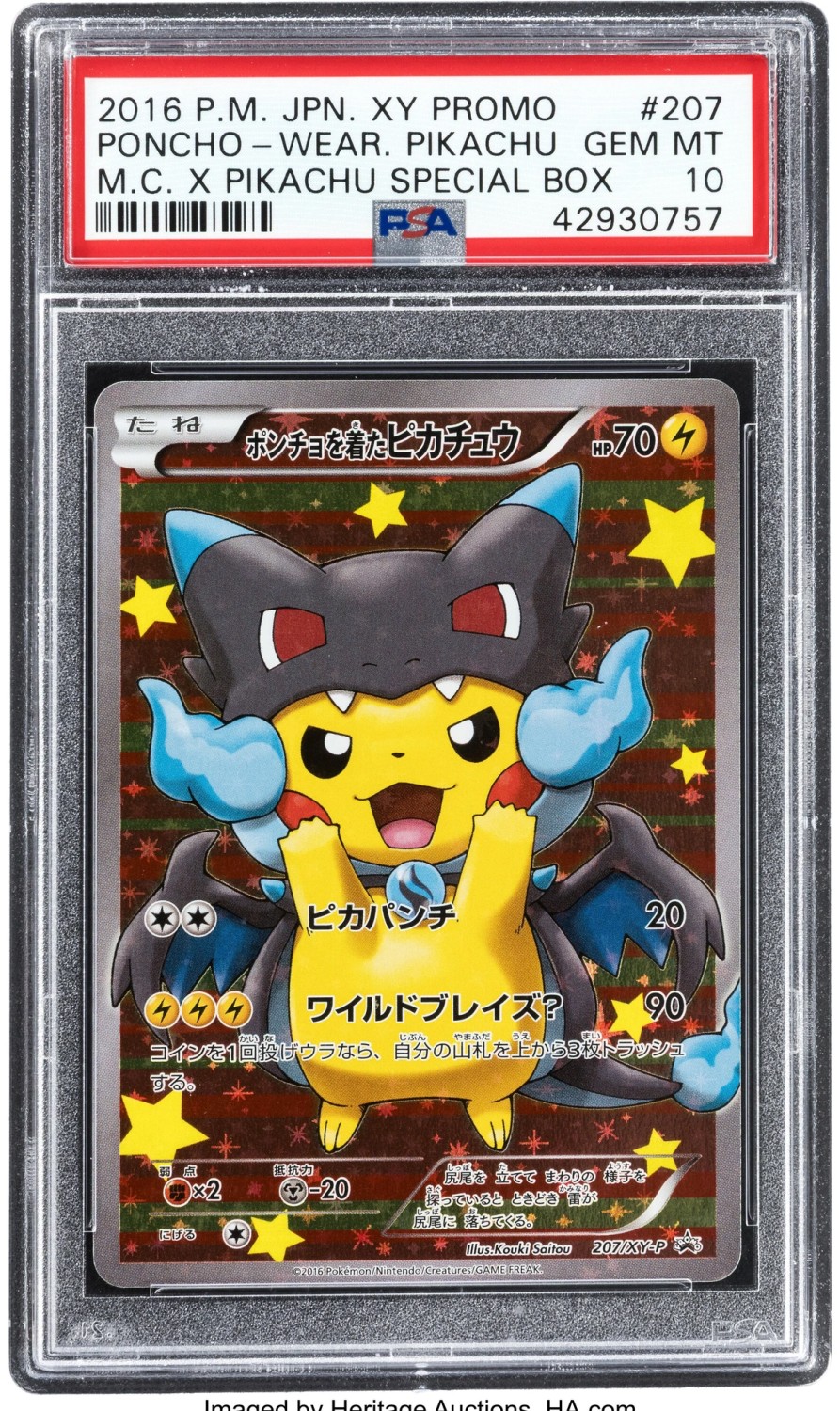Poncho-wearing Pikachu