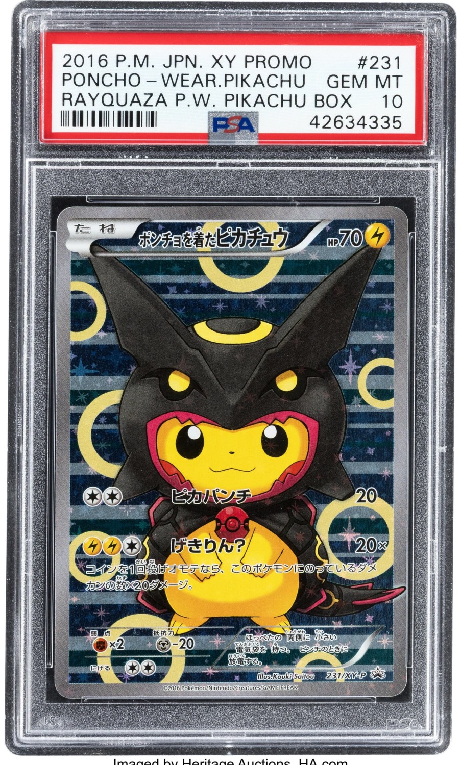 Poncho-Wearing Pikachu