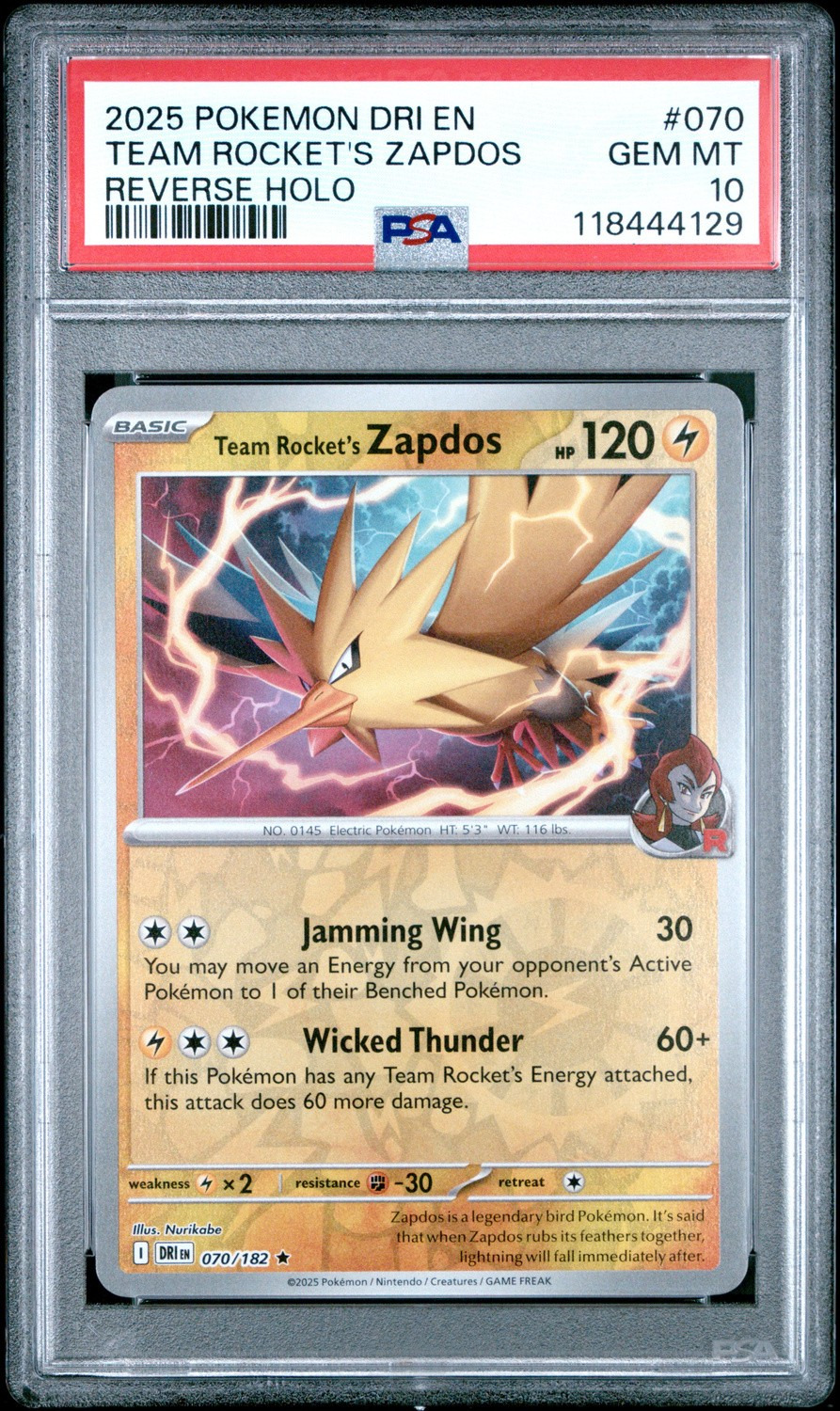 TEAM ROCKET'S ZAPDOS