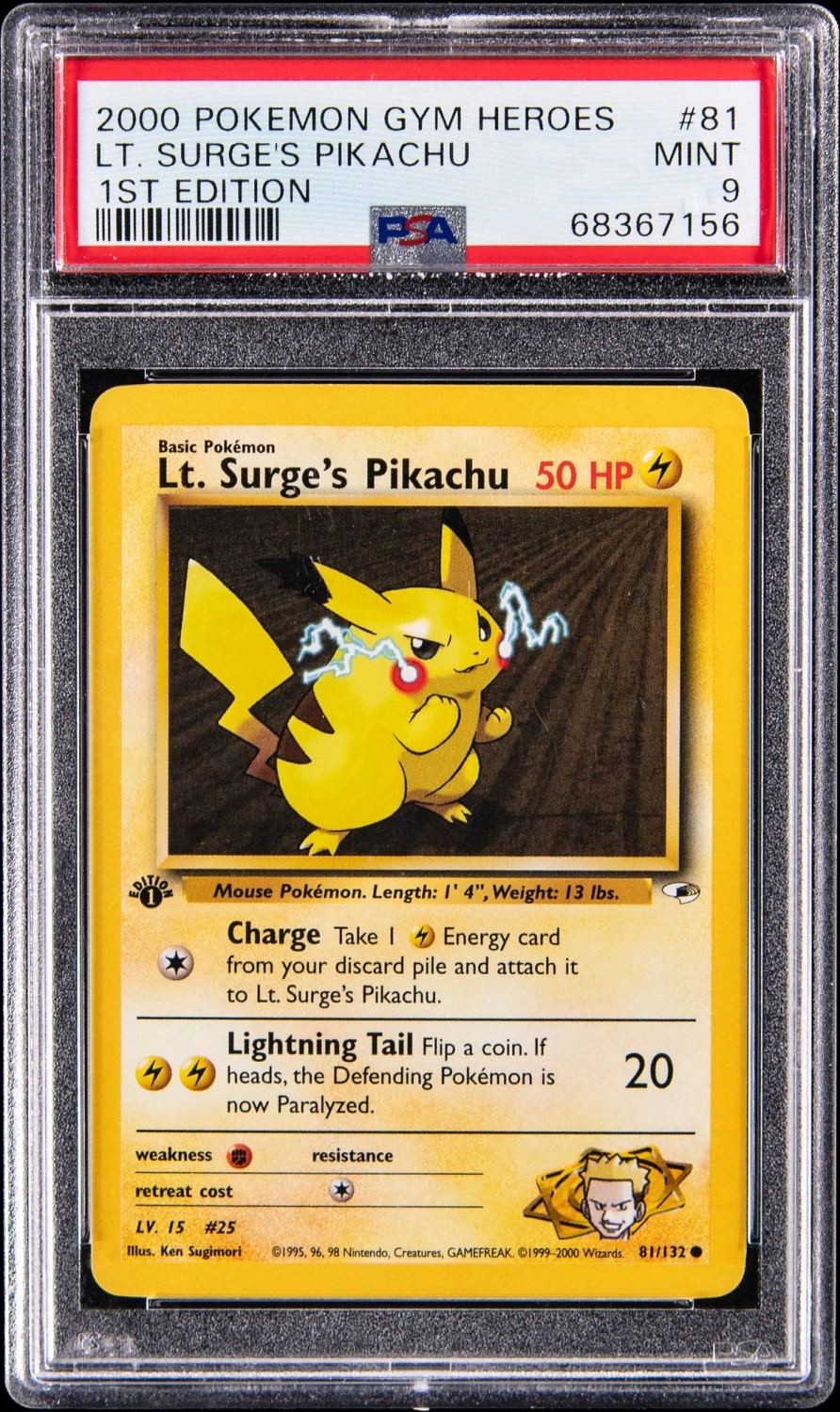 Lt. Surge's Pikachu