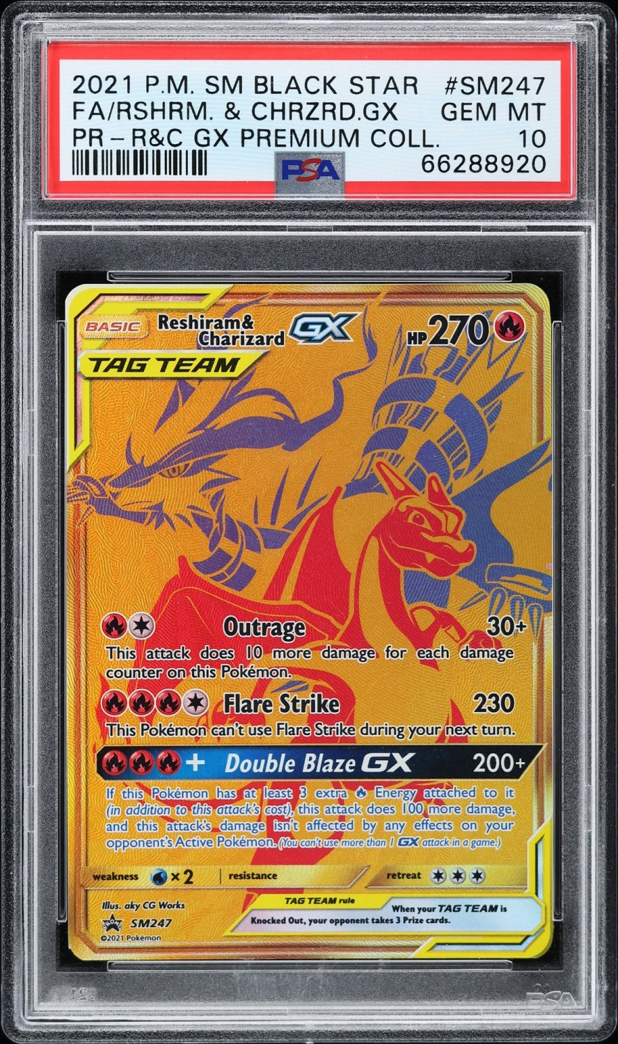 Reshiram & Charizard GX
