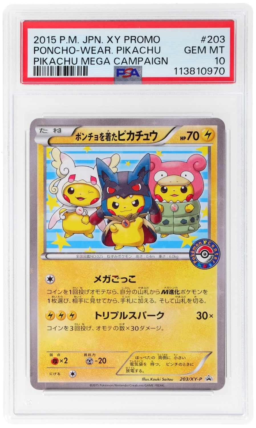 Poncho-Wear Pikachu