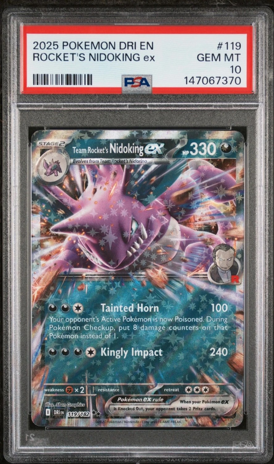 ROCKET'S NIDOKING ex