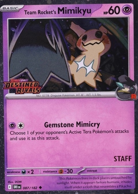 Non-Holo · Prerelease · Staff