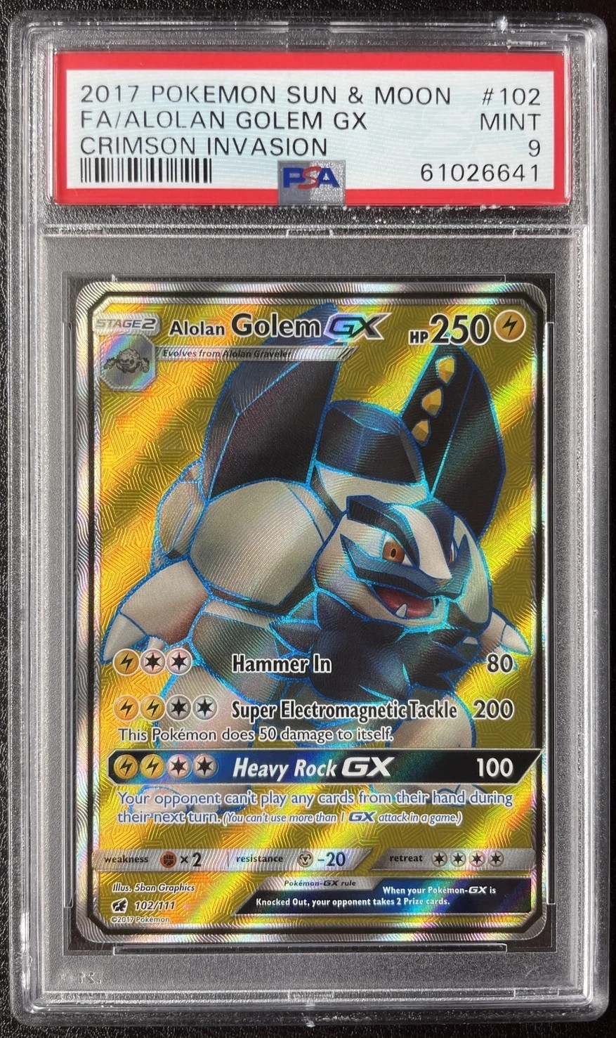 Alolan Golem GX