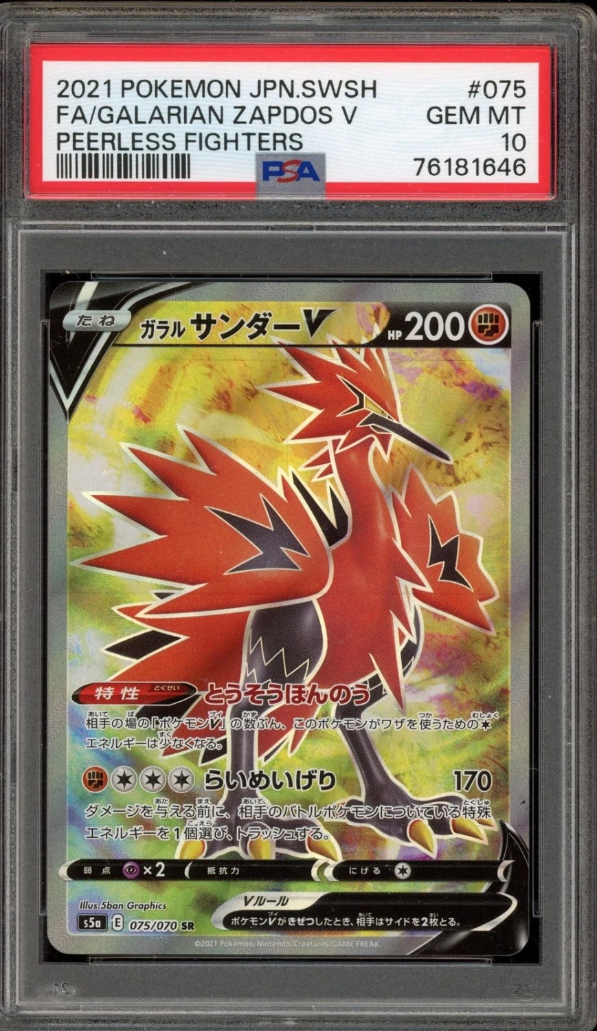 Galarian Zapdos V