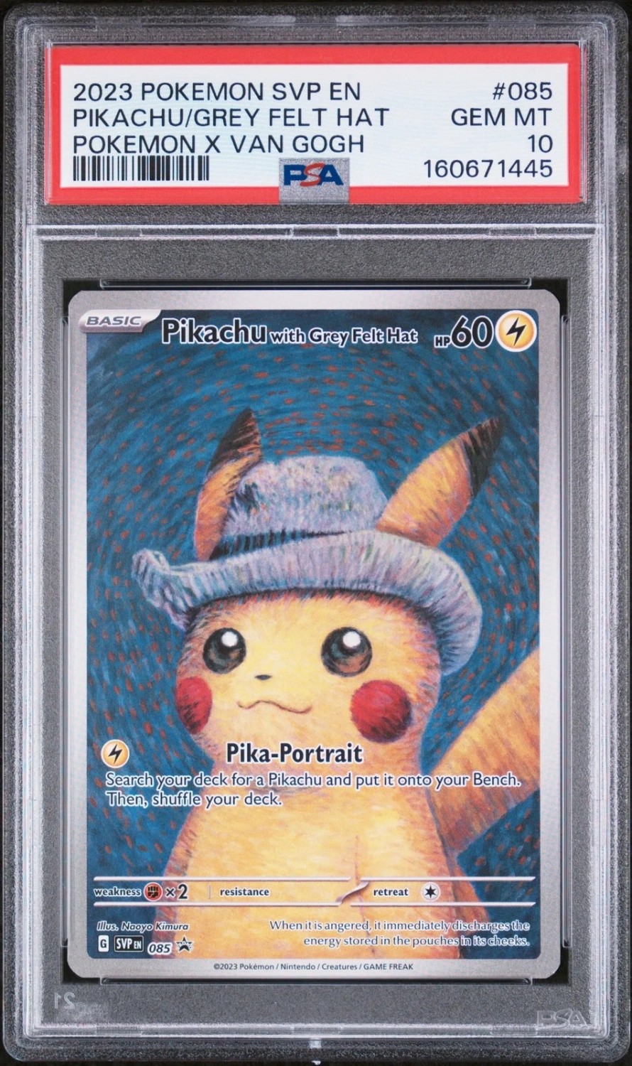 Pikachu/Grey Felt Hat