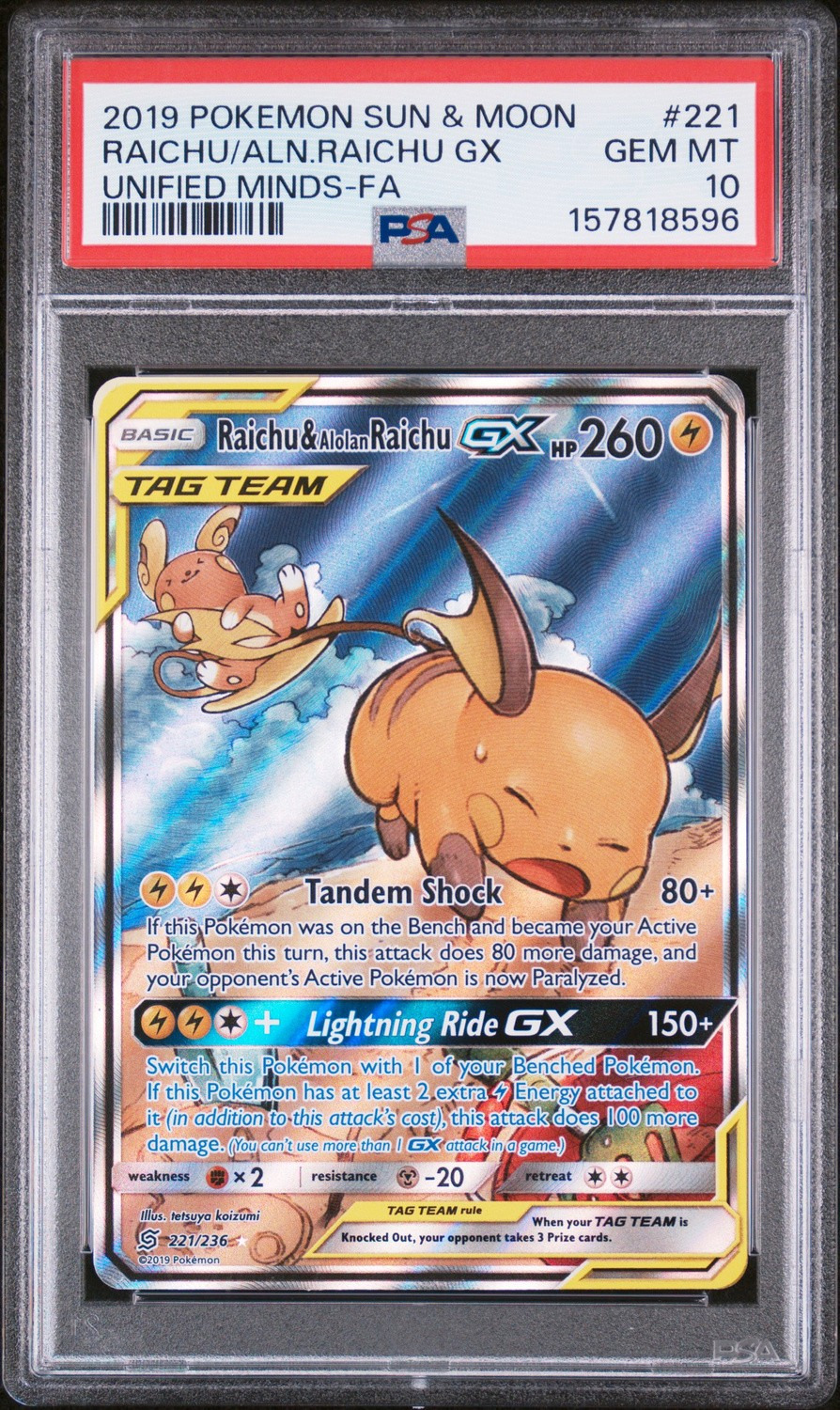 Raichu & Alolan Raichu GX