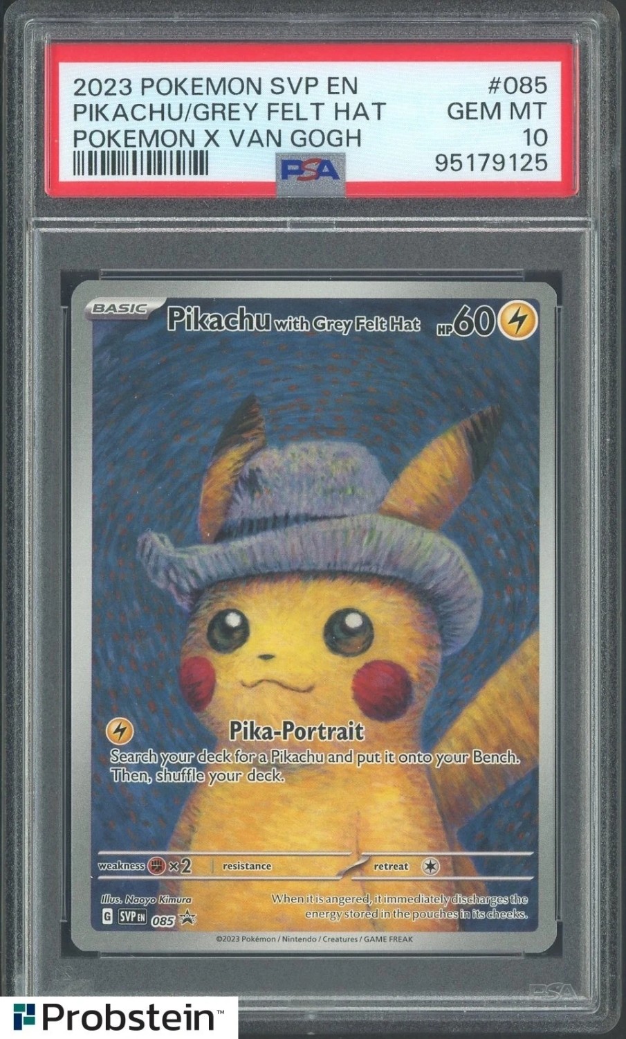 Pikachu/Grey Felt Hat