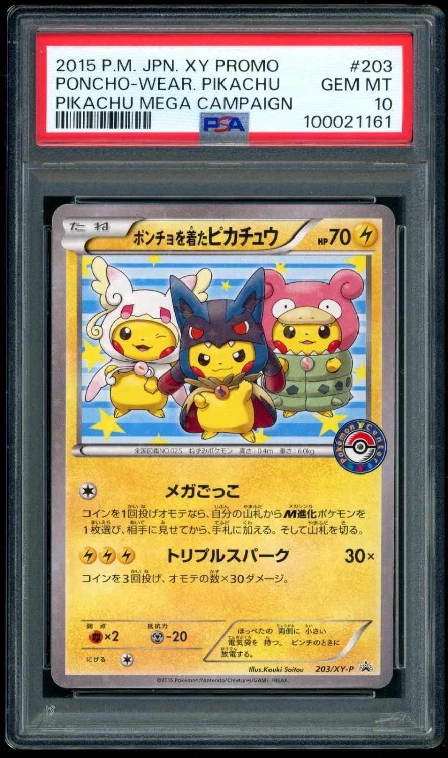 Poncho-Wear Pikachu