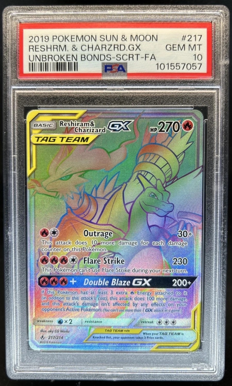 Reshiram & Charizard GX