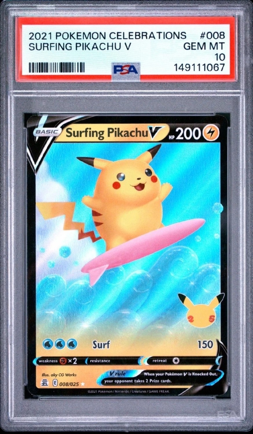Surfing Pikachu V
