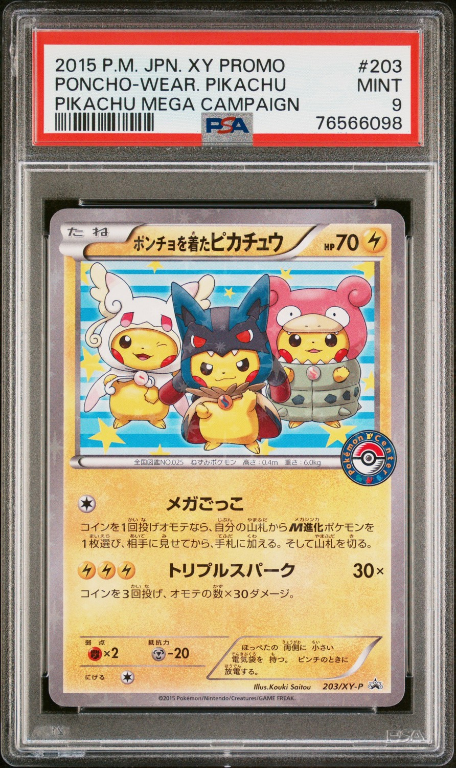 Poncho-Wear Pikachu