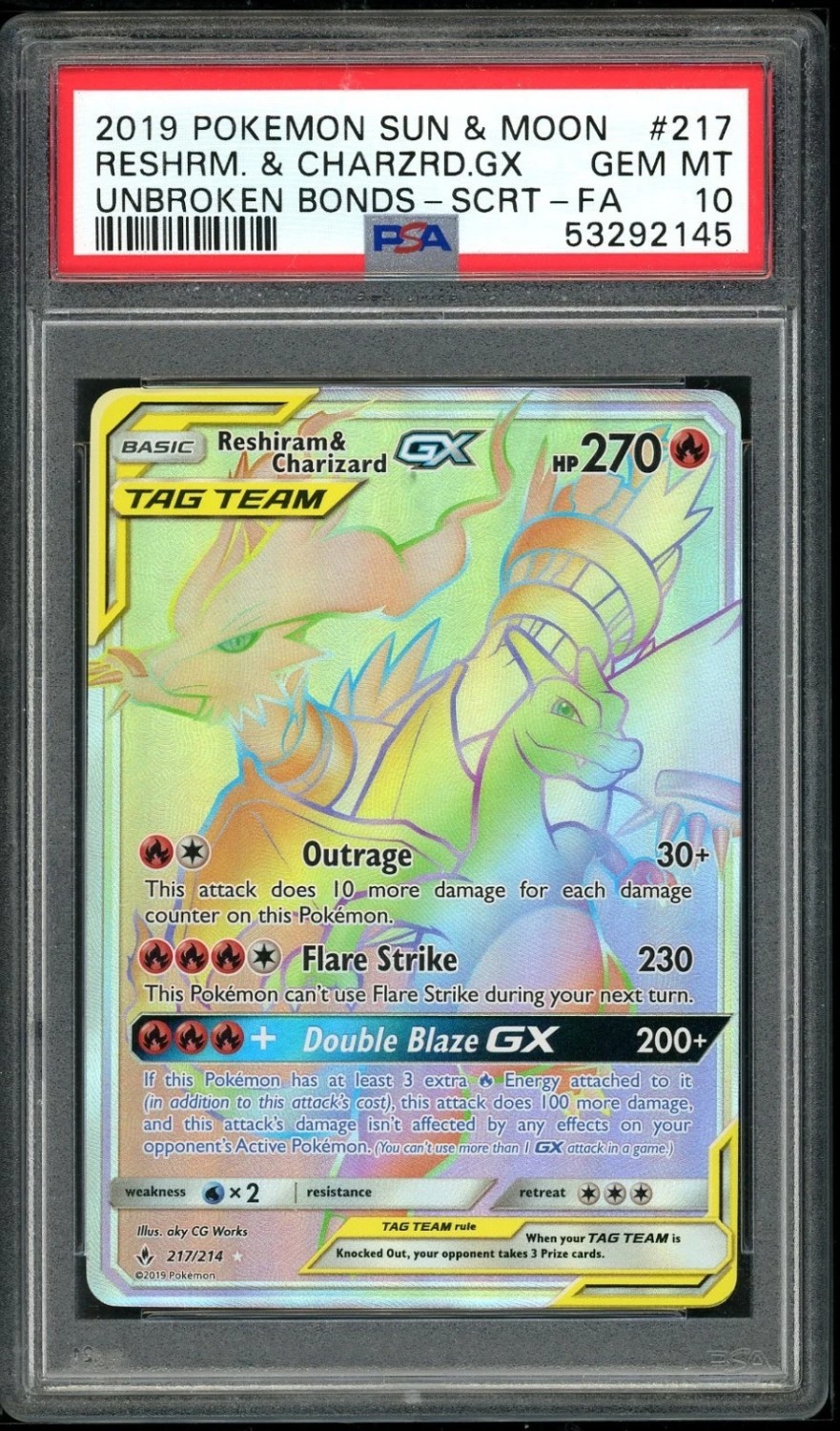 Reshiram & Charizard GX