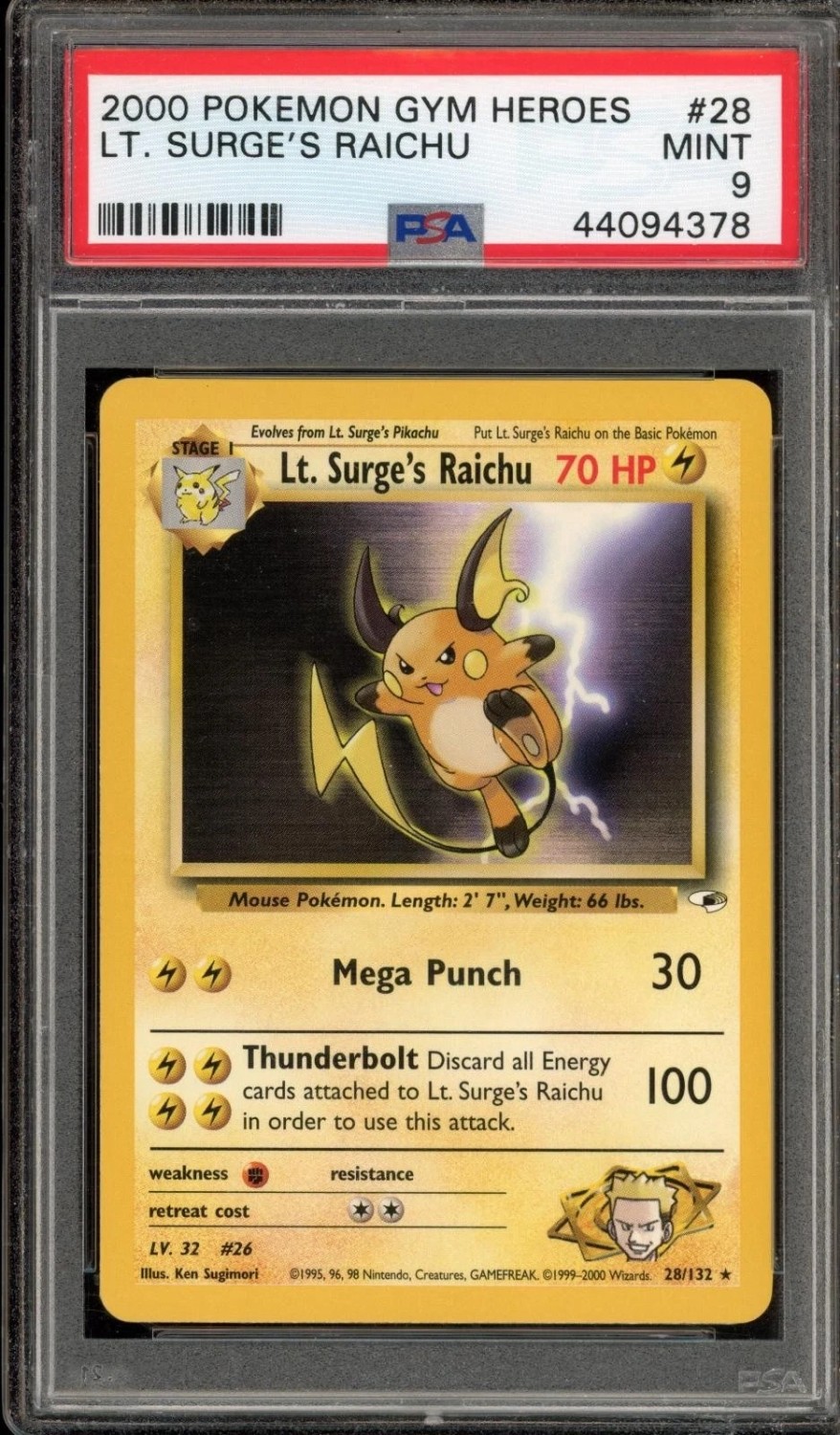 LT. SURGE'S RAICHU