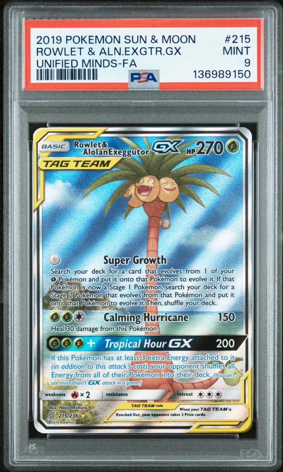 Rowlet & Alolan Exeggutor GX