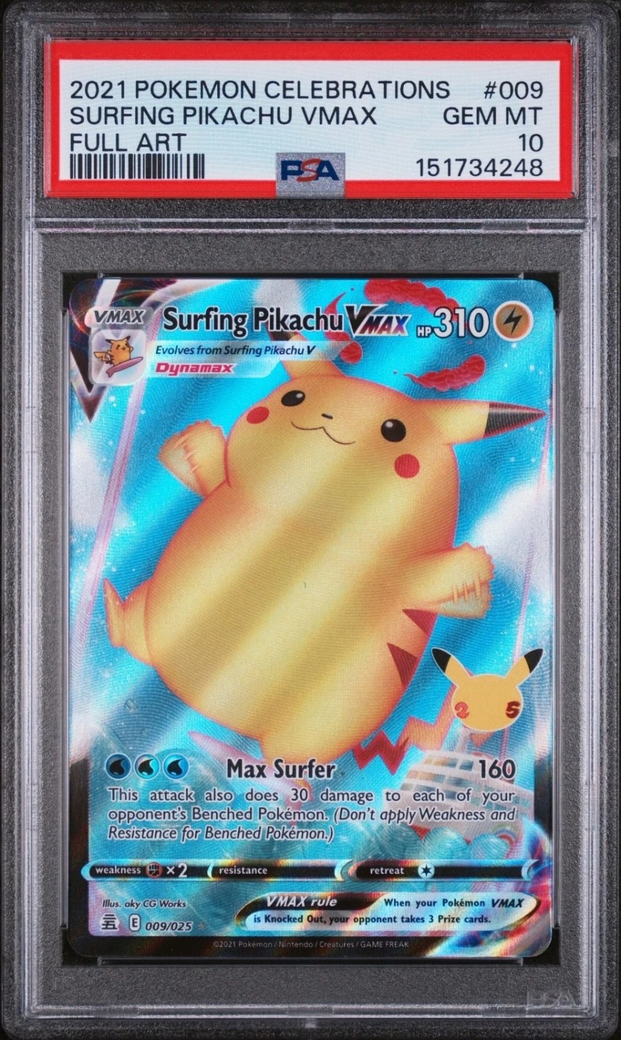 Surfing Pikachu VMAX