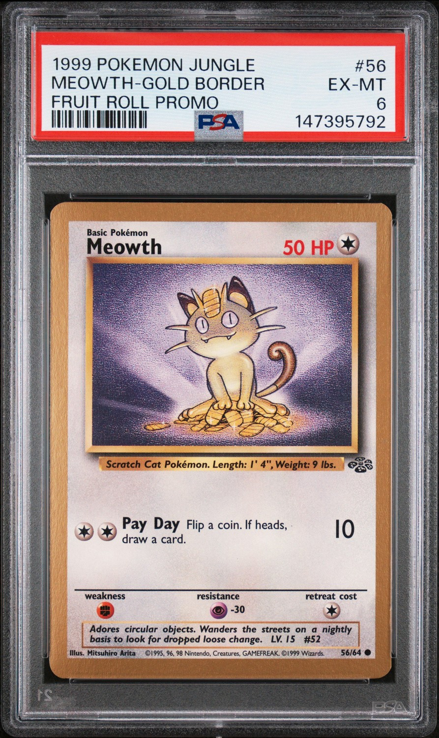 Meowth-Gold Border