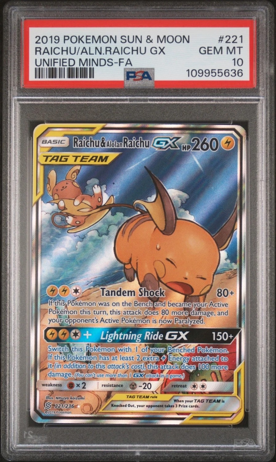 Raichu & Alolan Raichu GX