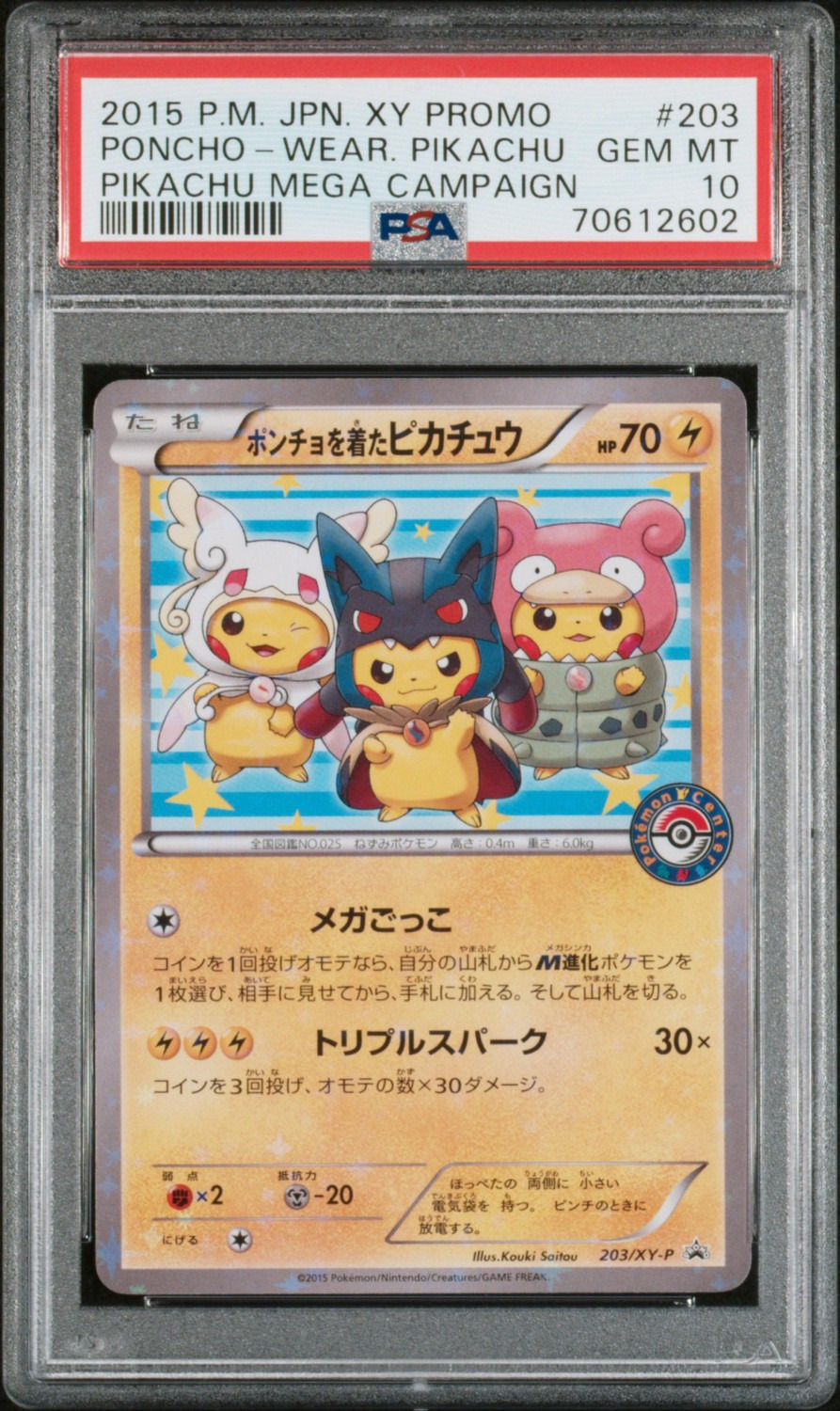 Poncho-Wear Pikachu