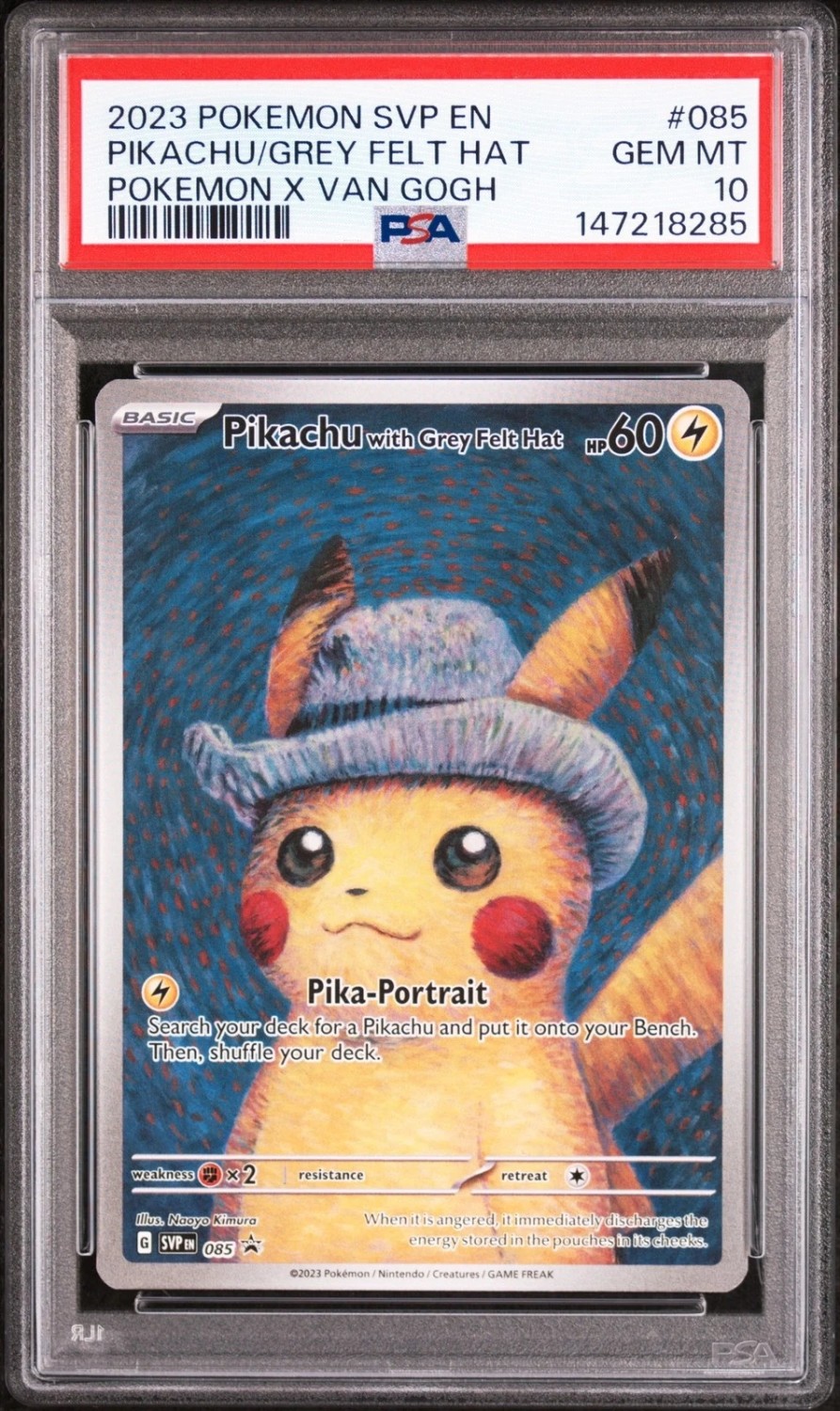 Pikachu/Grey Felt Hat