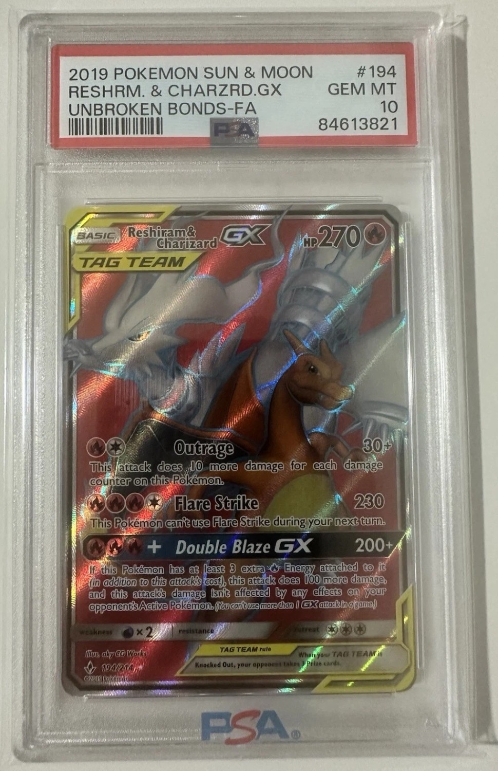 Reshiram & Charizard GX