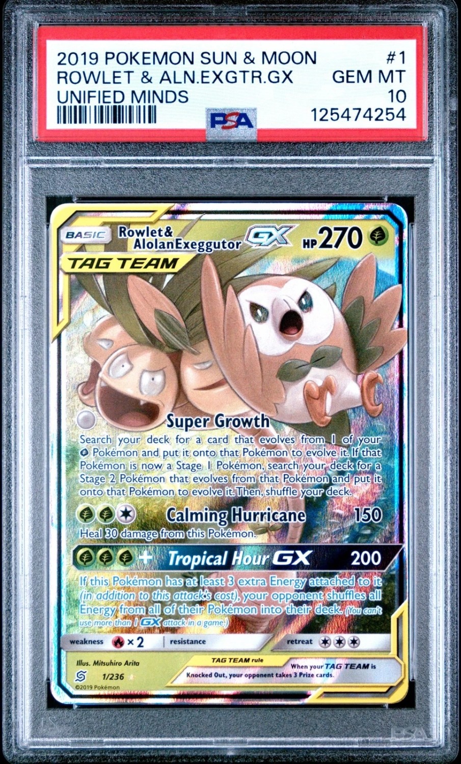 Rowlet & Alolan Exeggutor GX