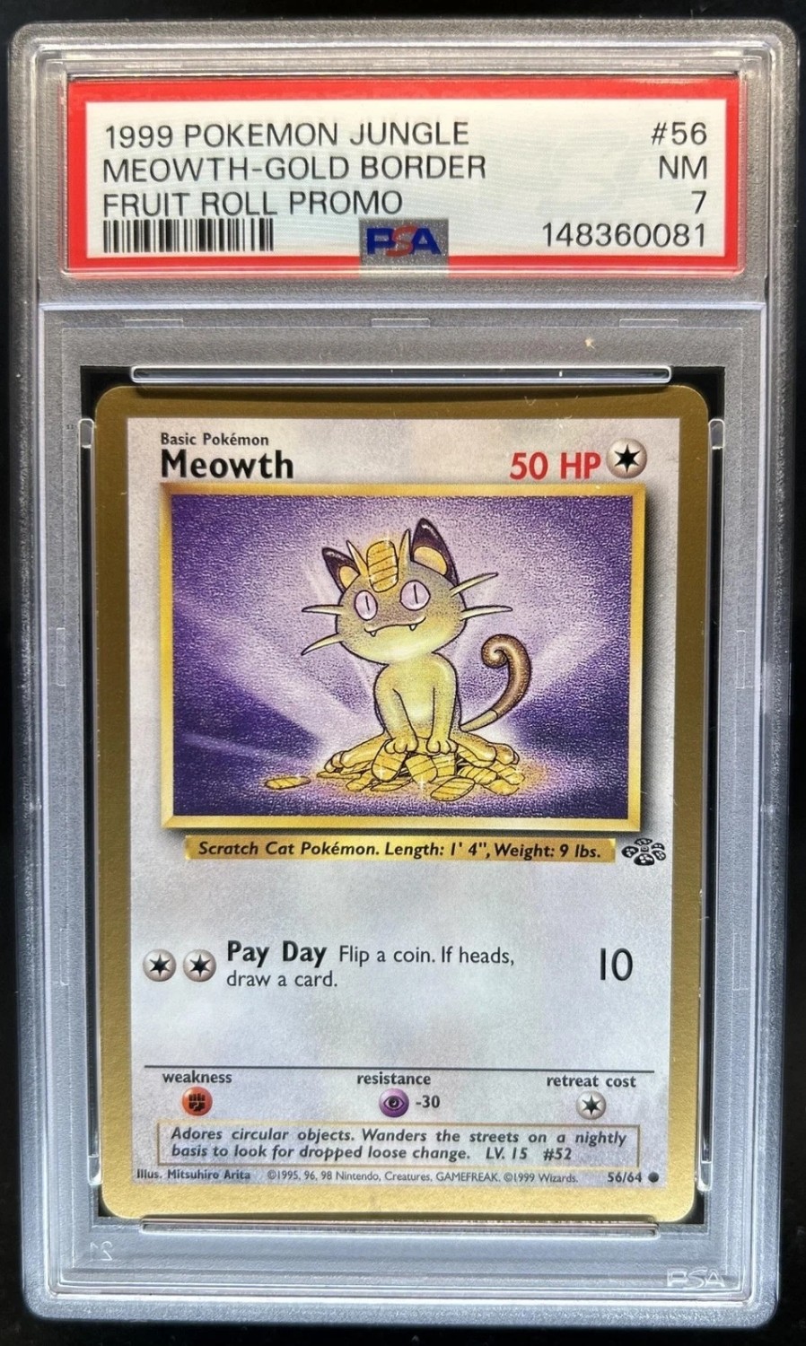 Meowth-Gold Border