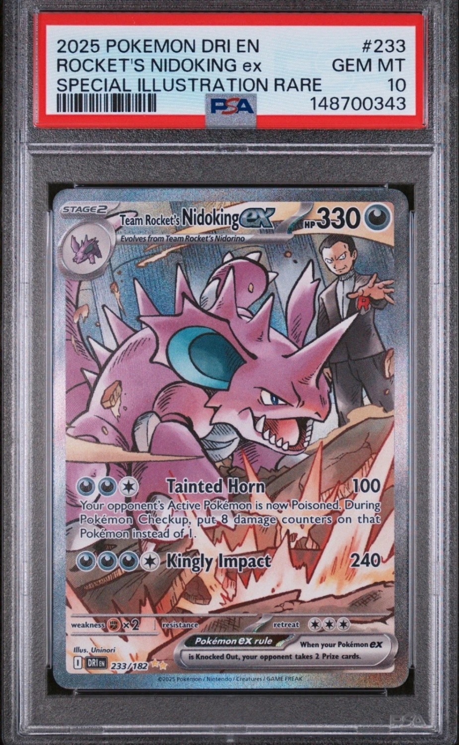ROCKET'S NIDOKING ex