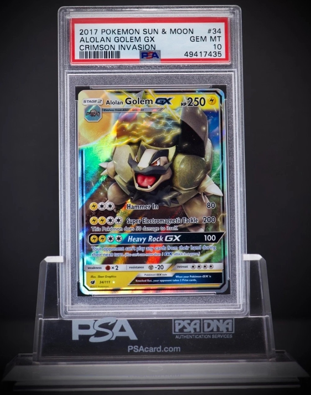 Alolan Golem GX