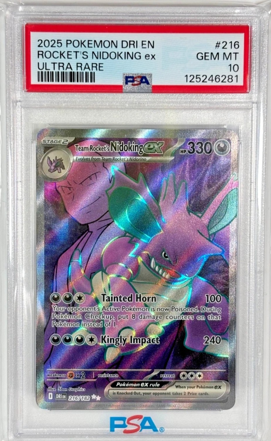 ROCKET'S NIDOKING ex