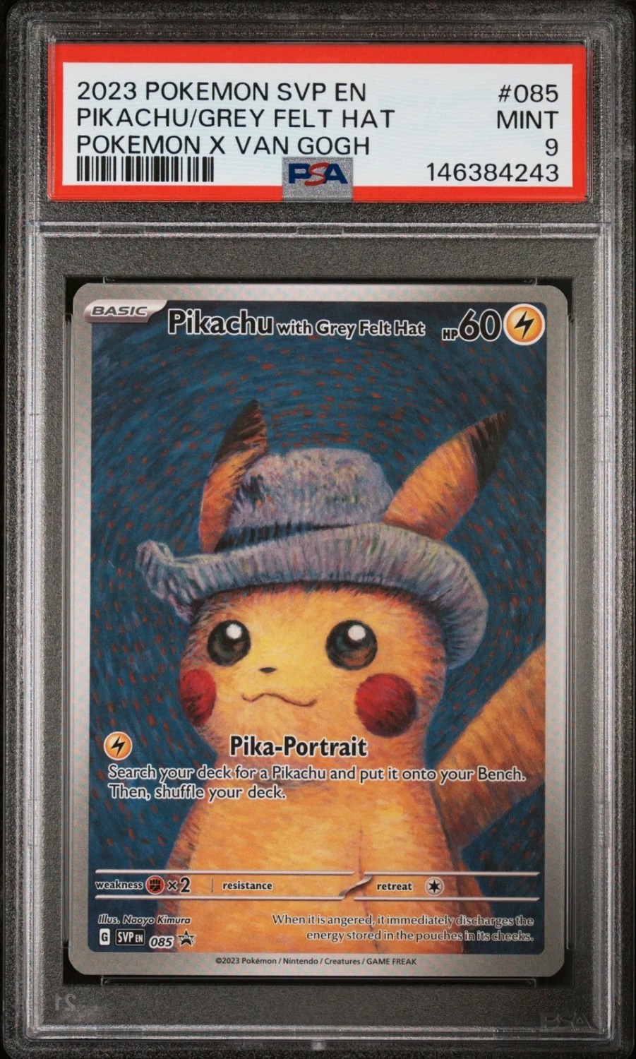 Pikachu/Grey Felt Hat