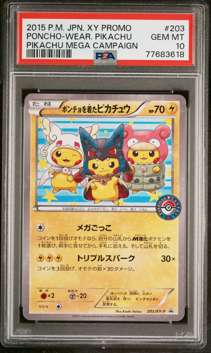 Poncho-Wear Pikachu