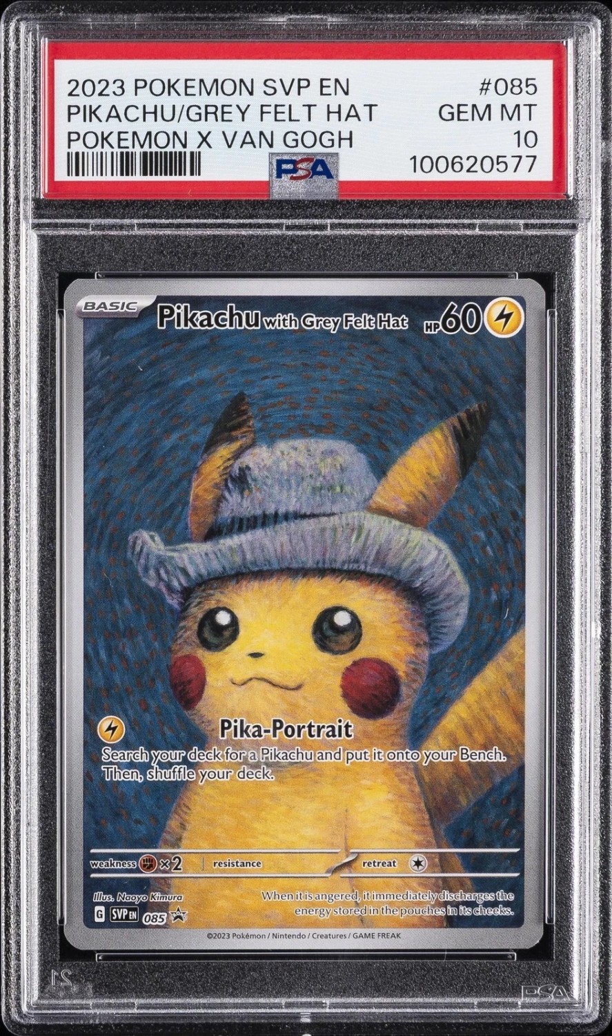 Pikachu/Grey Felt Hat