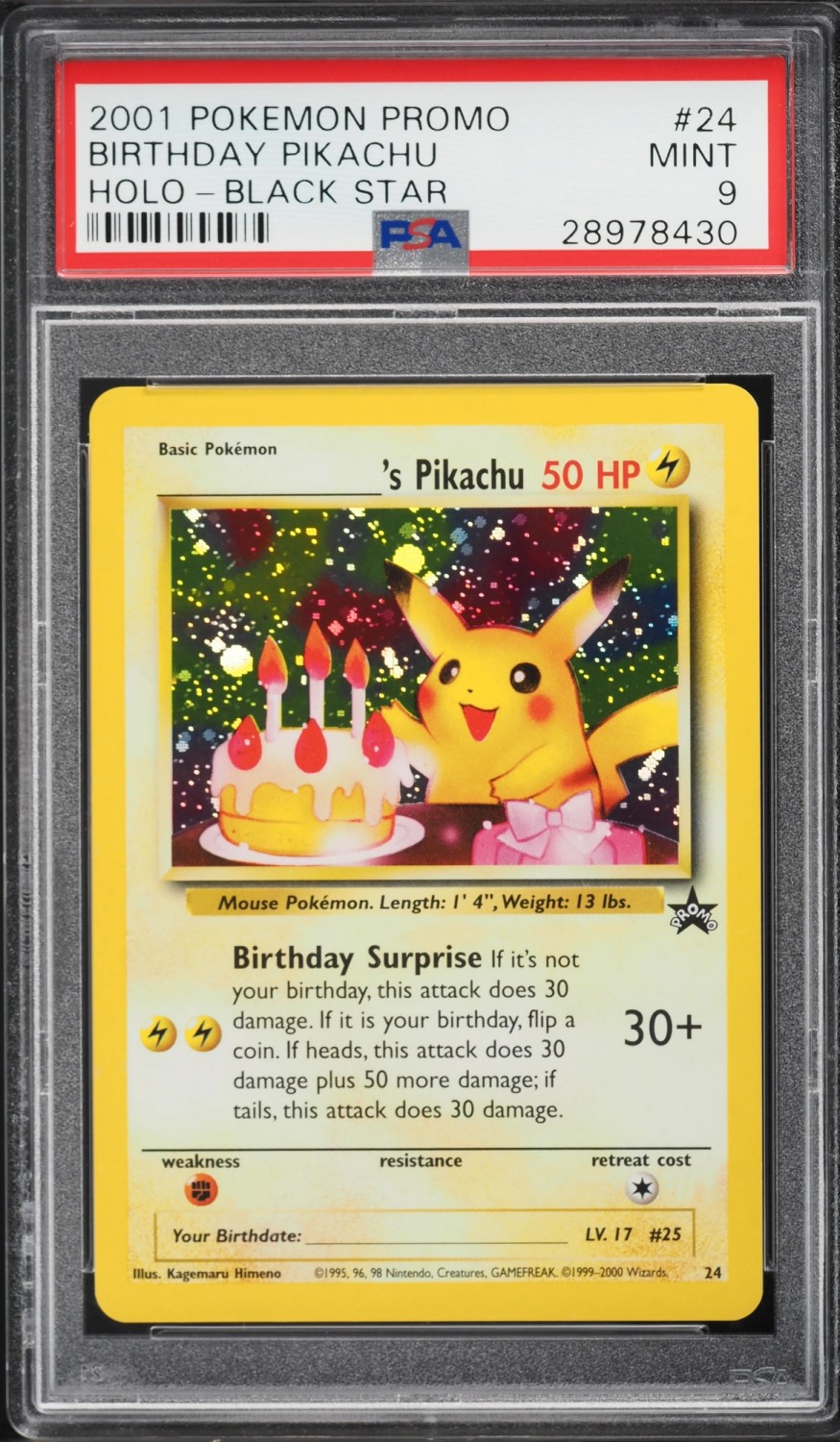 BIRTHDAY PIKACHU