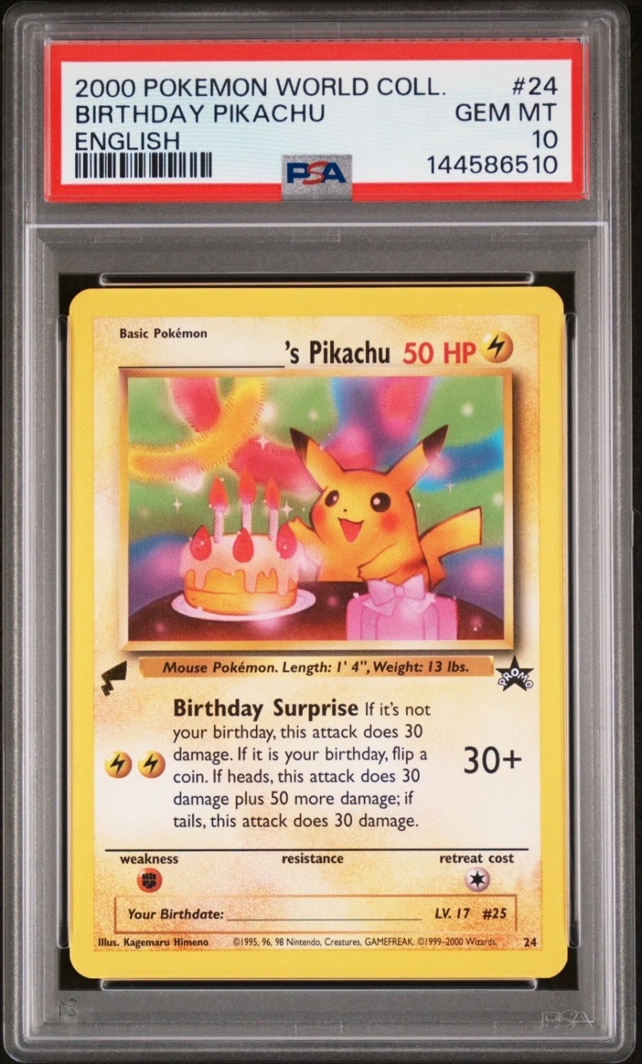 BIRTHDAY PIKACHU