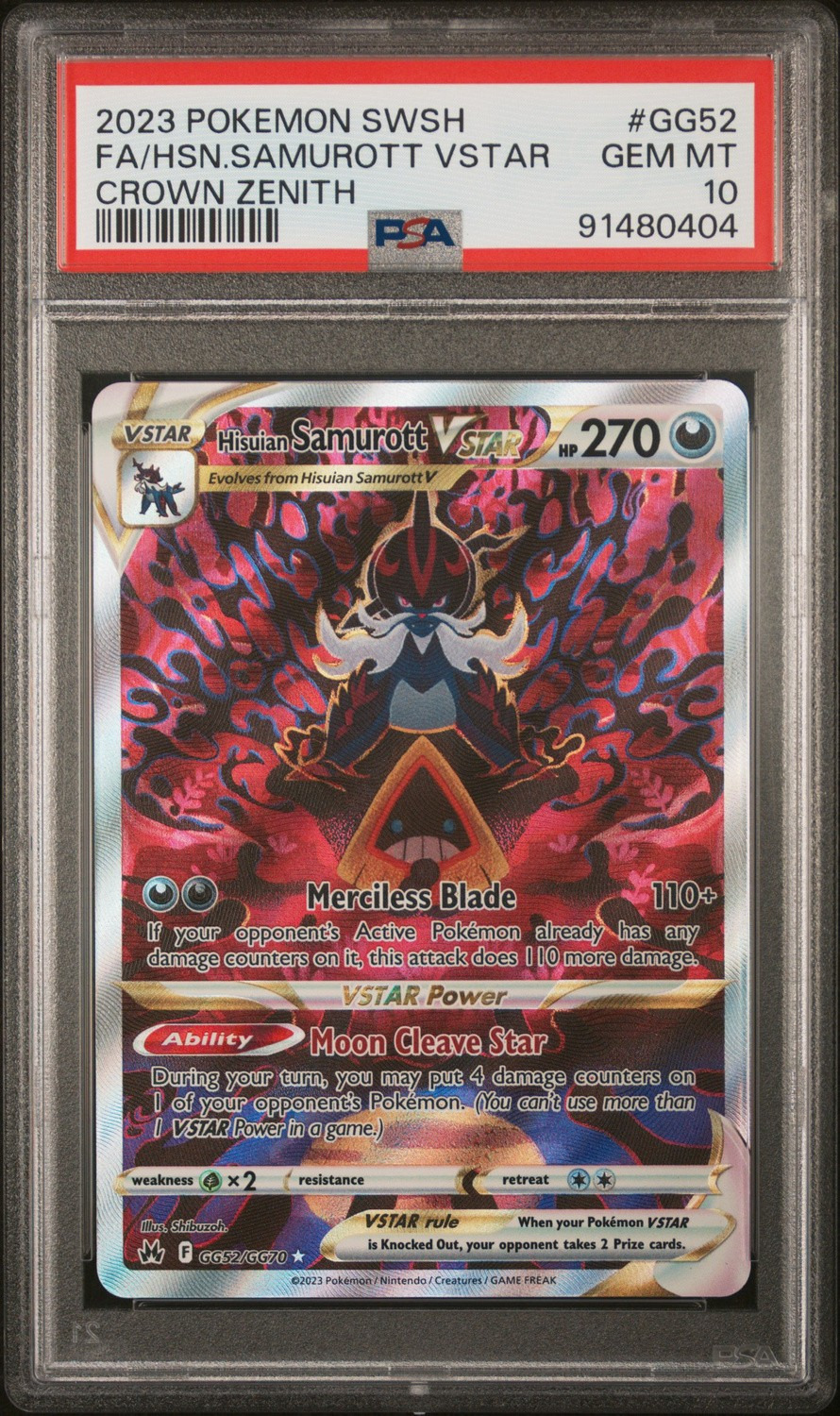 Hisuian Samurott VSTAR