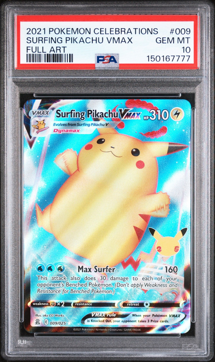 Surfing Pikachu VMAX