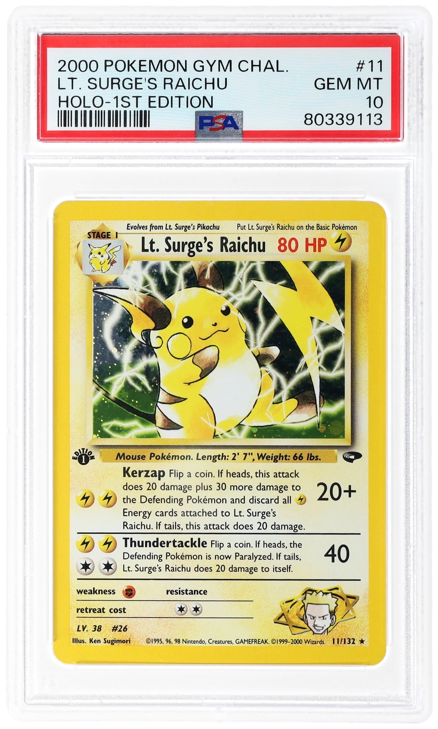 Lt. Surge's Raichu