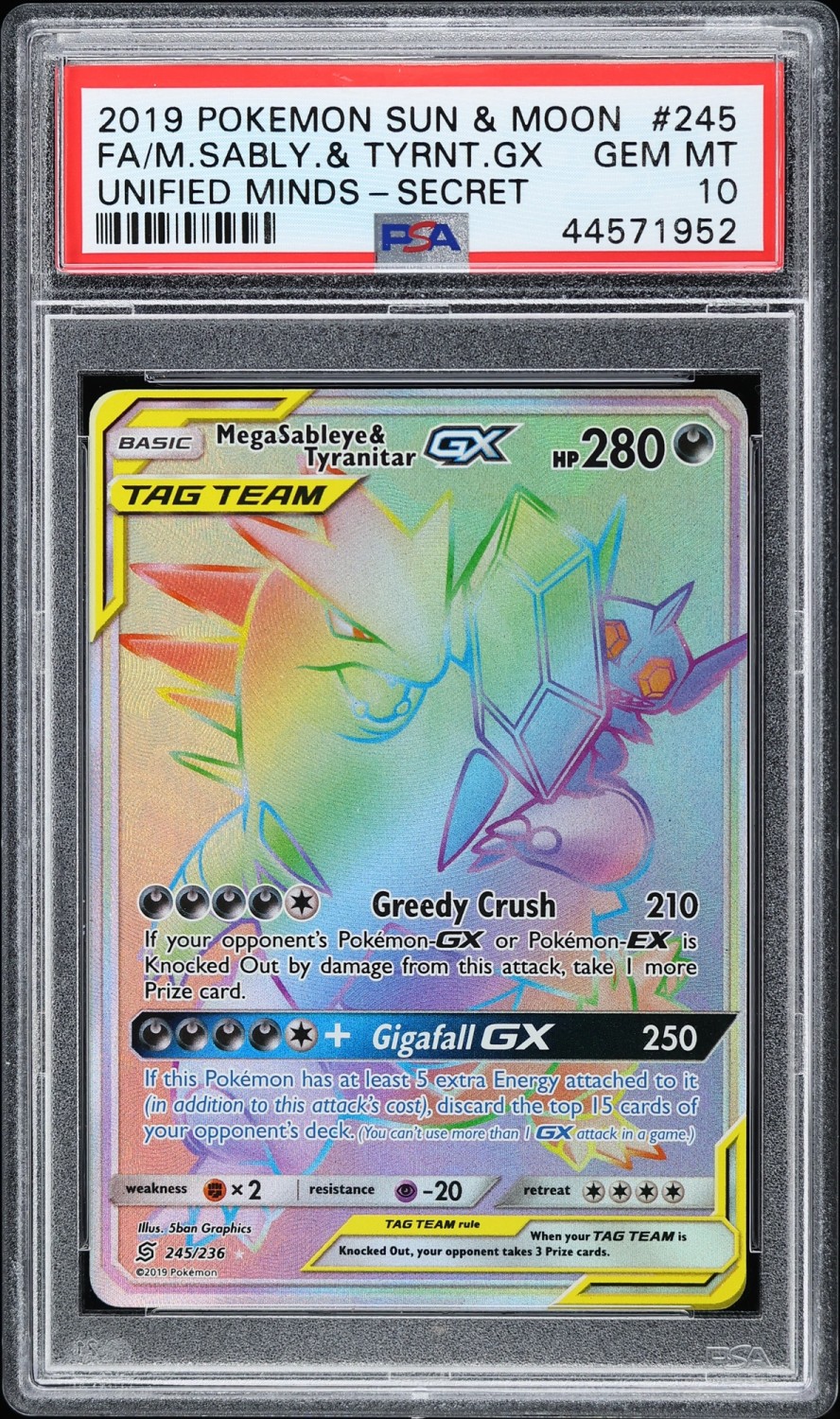 Mega Sableye & Tyranitar GX