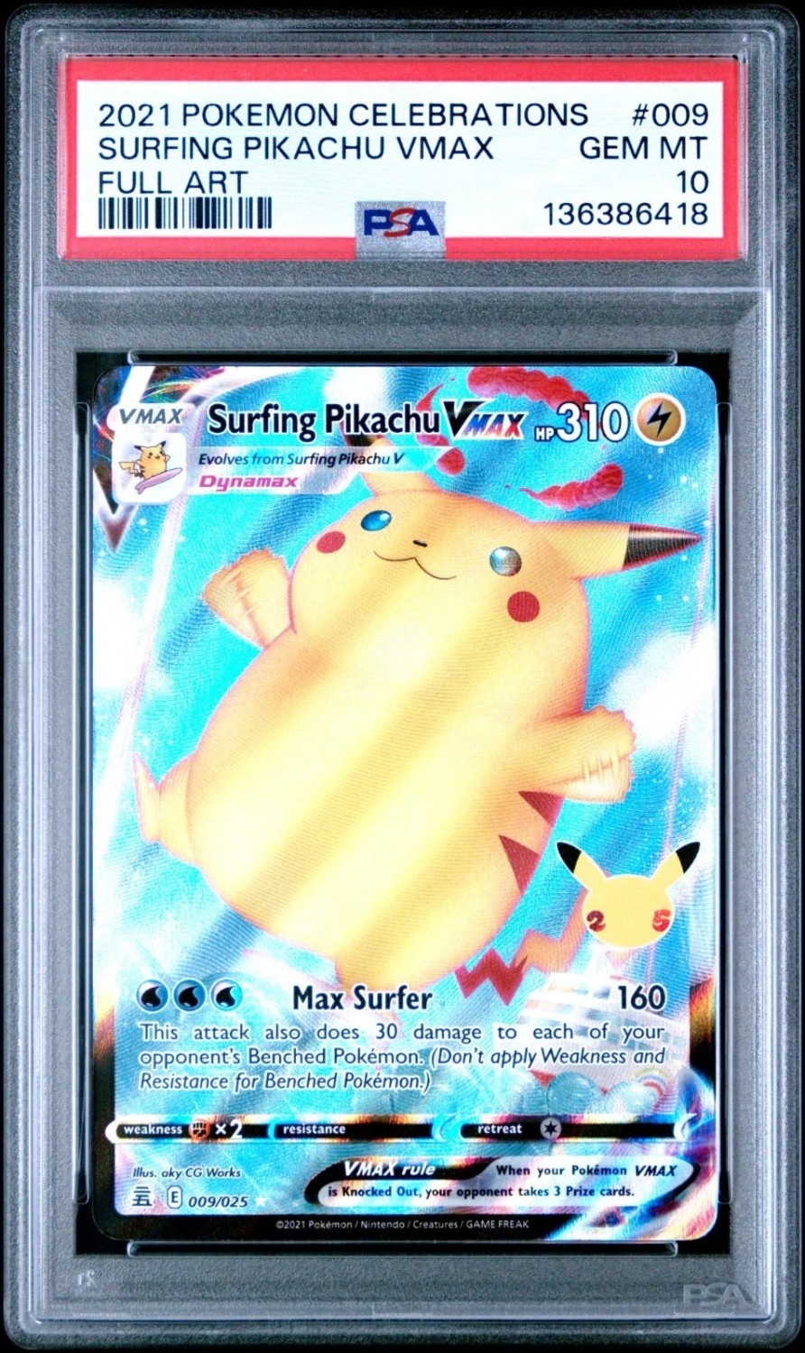 Surfing Pikachu VMAX